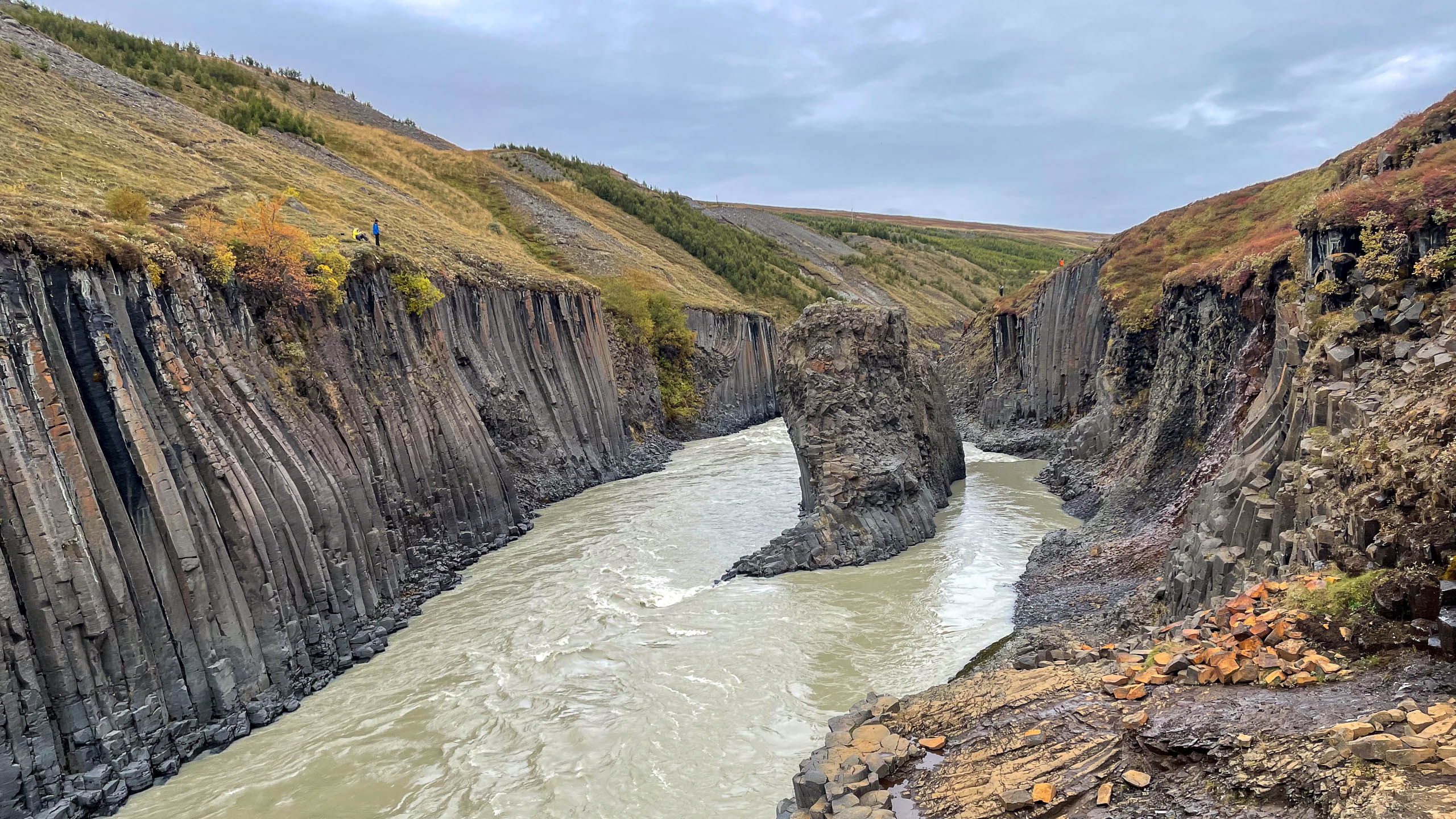 Stuðlagil Canyon Island