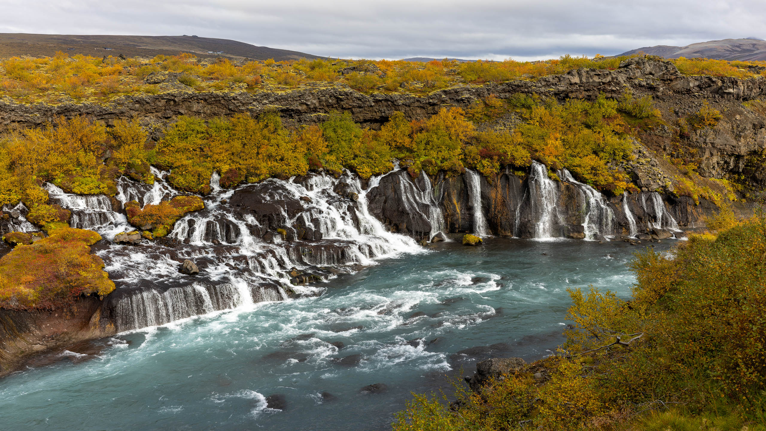 Hraunfossar Island